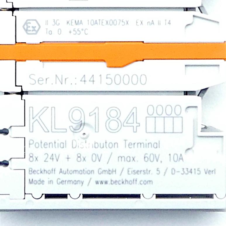 Produktfoto 2 von BECKHOFF Potenzialverteilungsklemme