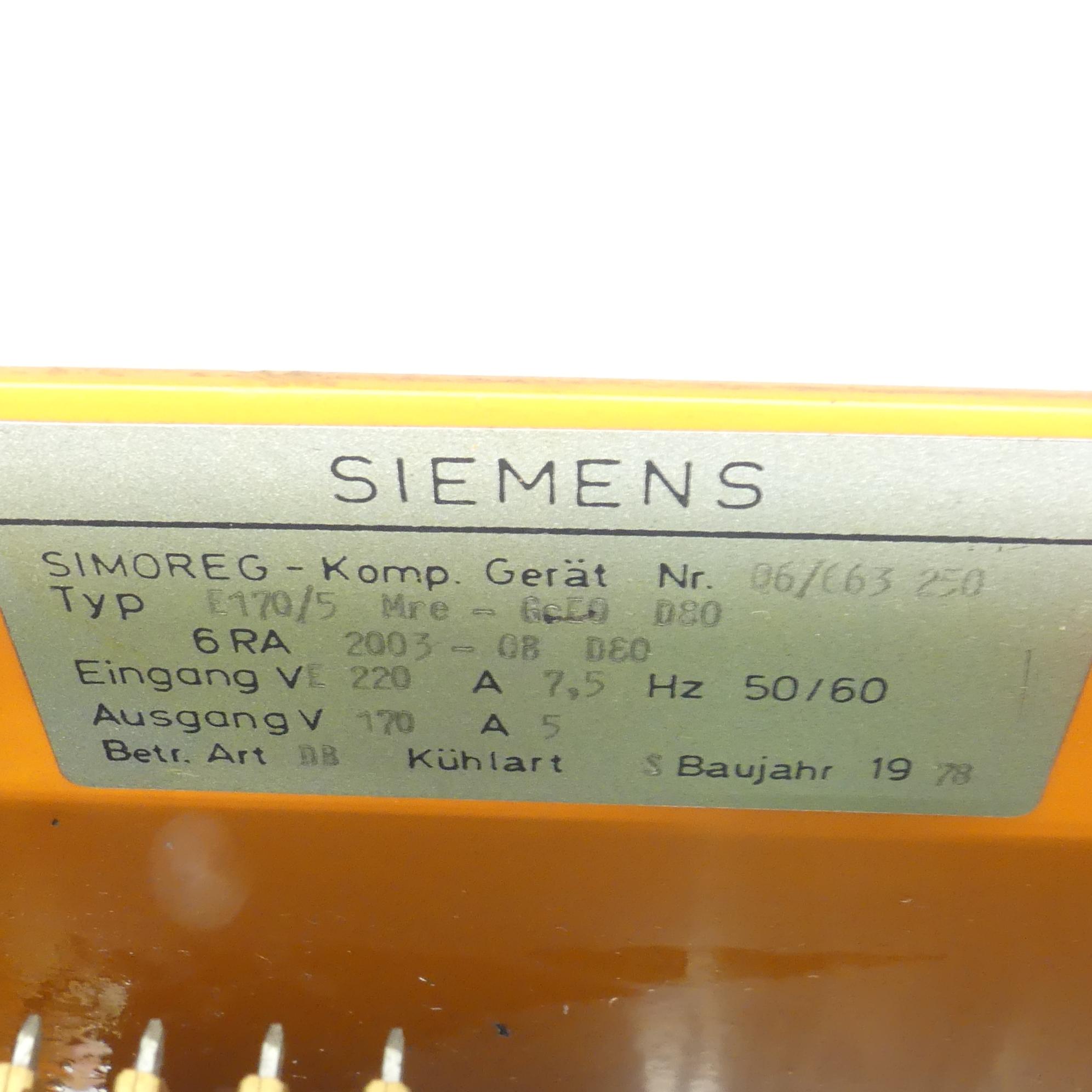 Produktfoto 2 von SIEMENS Kompaktgerät 6RA2003