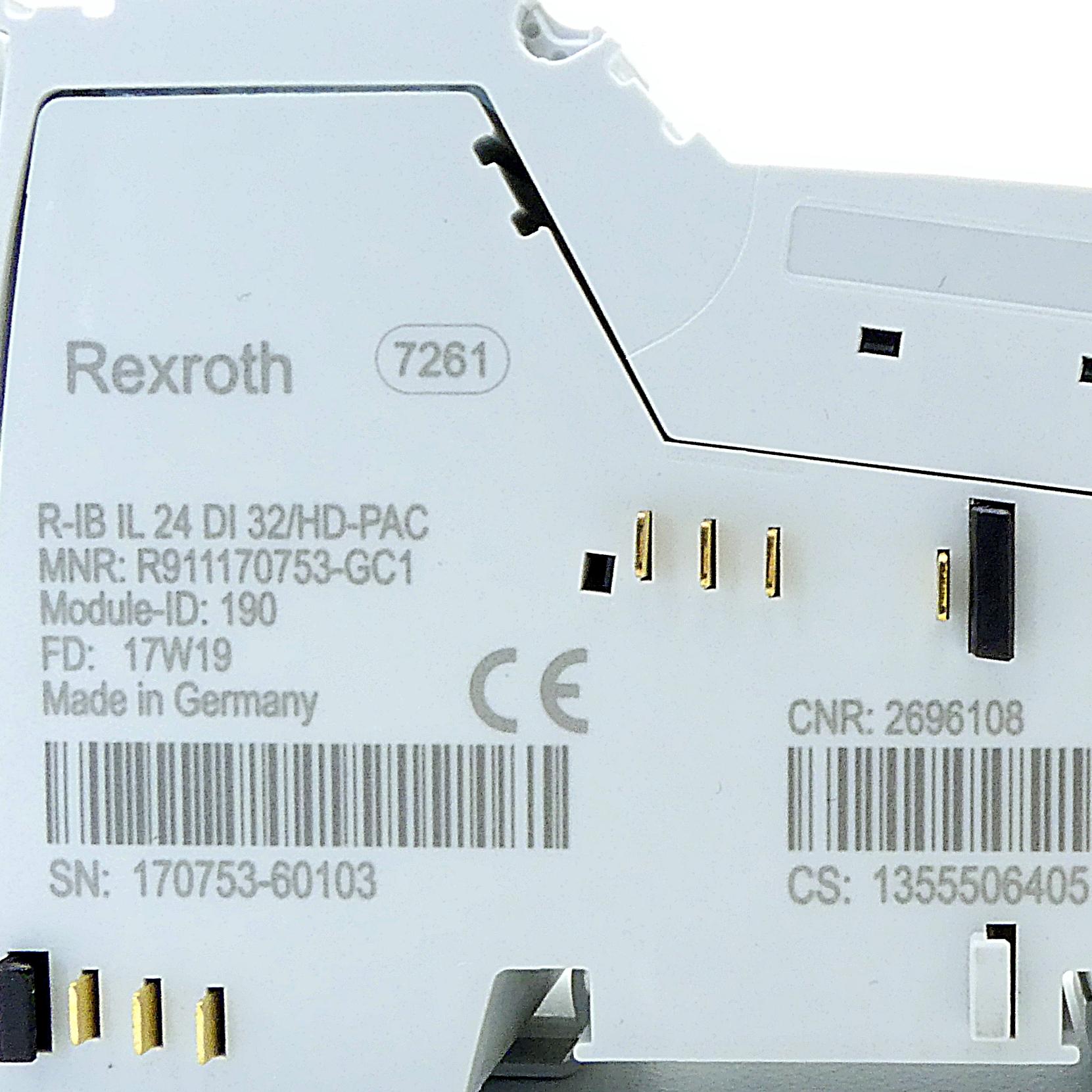 Produktfoto 2 von REXROTH Eingangsmodul