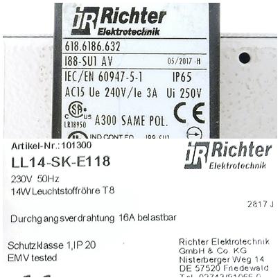 Produktfoto 2 von RICHTER ELEKTROTECHNIK Grenzschalter und Lampe