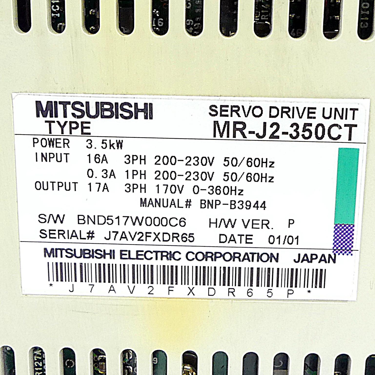 Produktfoto 2 von MITSUBISHI Servo Drive Unit