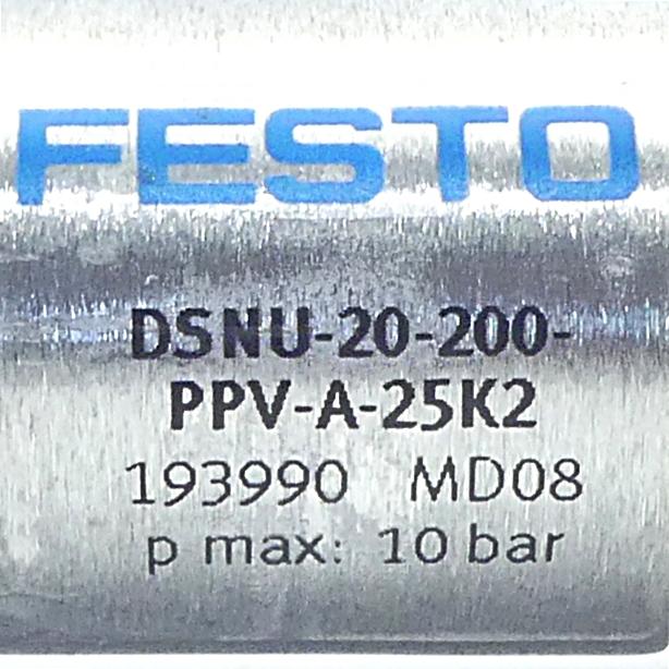 Produktfoto 2 von FESTO Rundzylinder DSNU-20-200-PPV-A-25K2