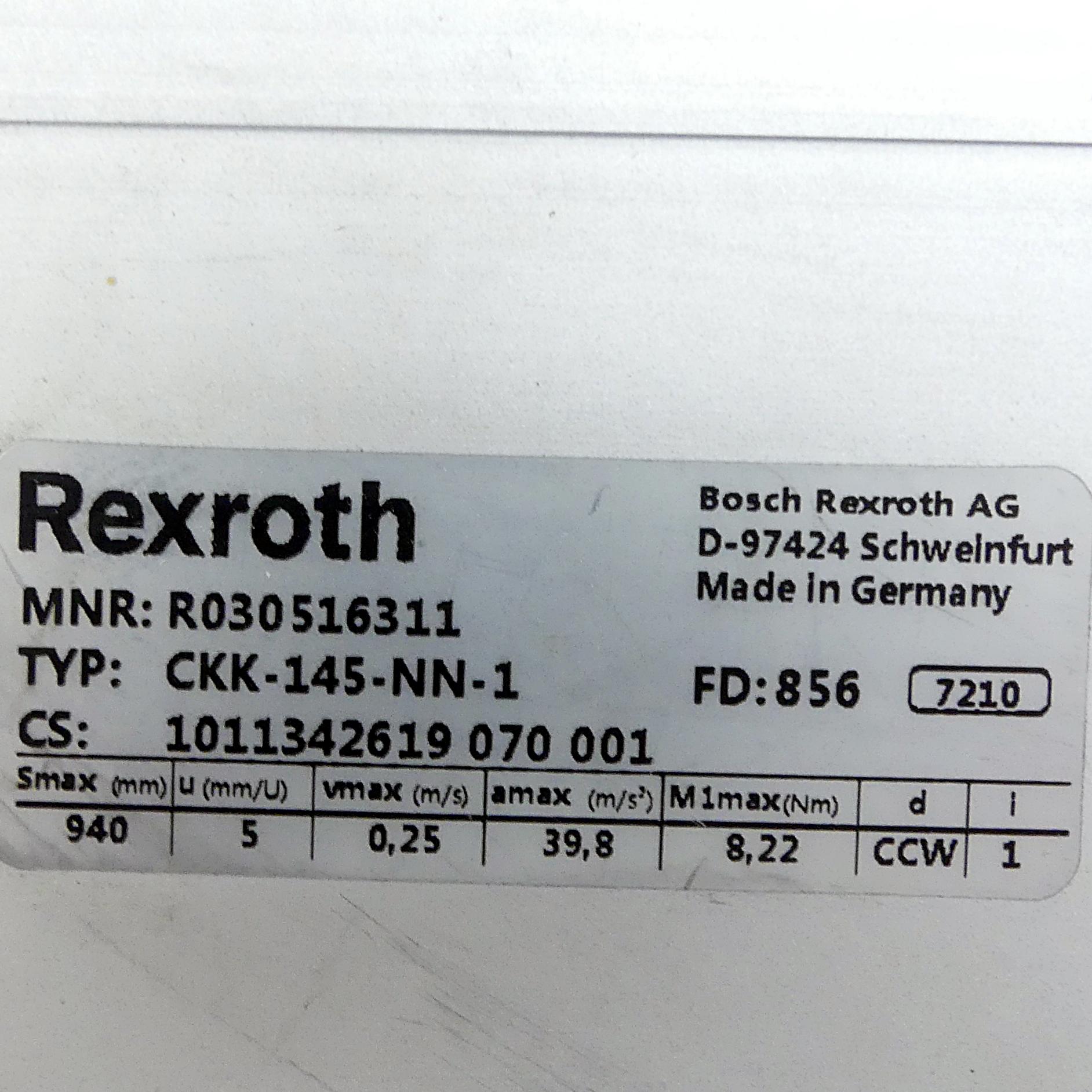 Produktfoto 2 von REXROTH Linearmodul CKK-145-NN-1