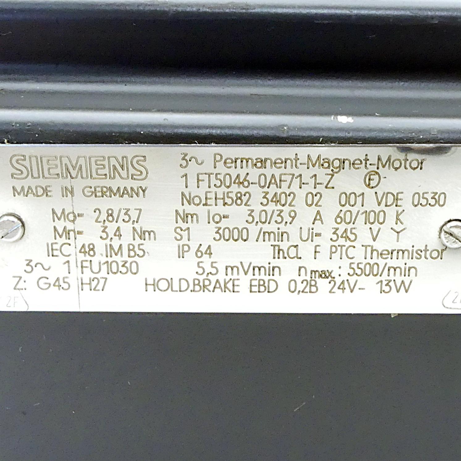 Produktfoto 2 von SIEMENS Permanent-Magnet-Motor