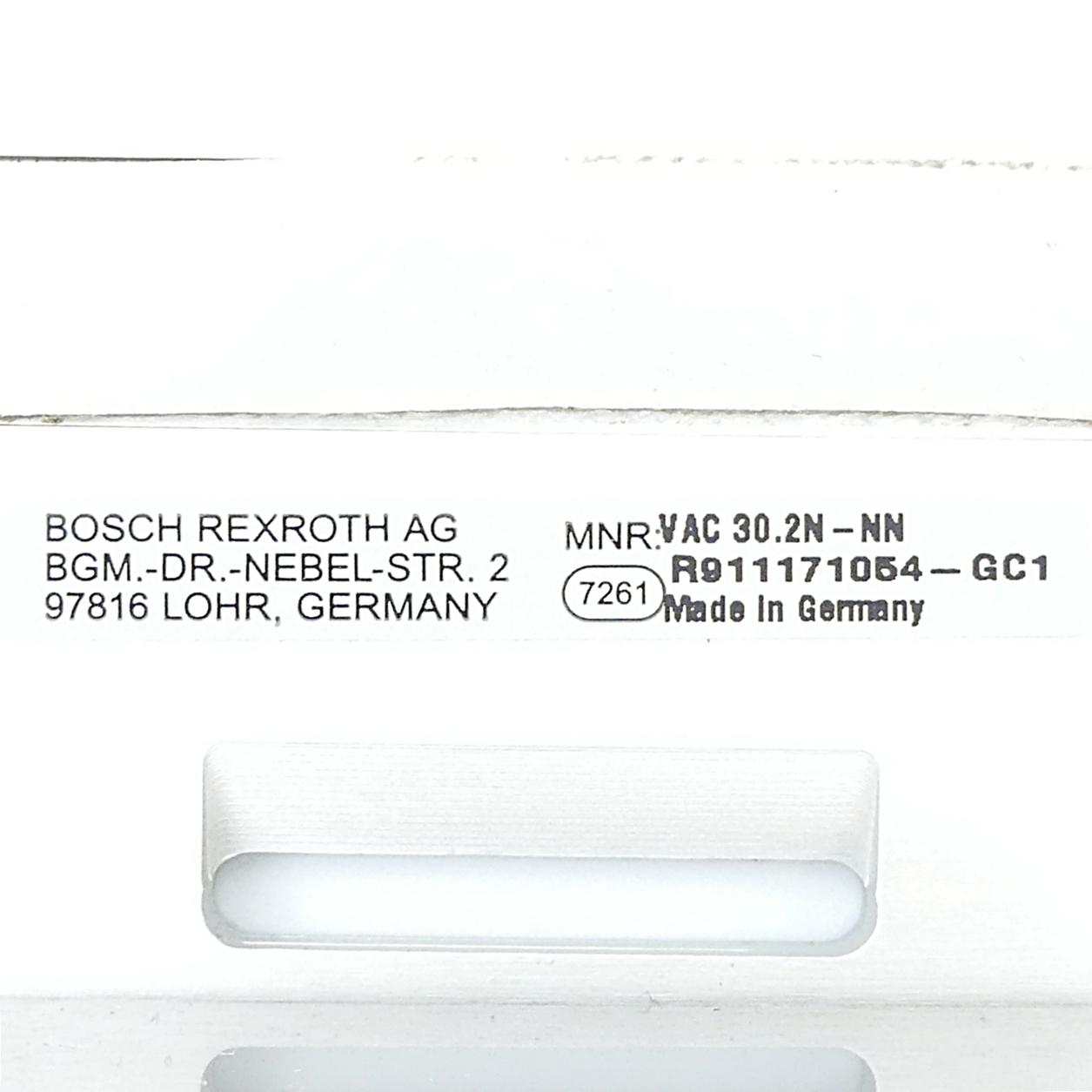 Produktfoto 2 von REXROTH Anschlussmodul VAC 30.2N-NN