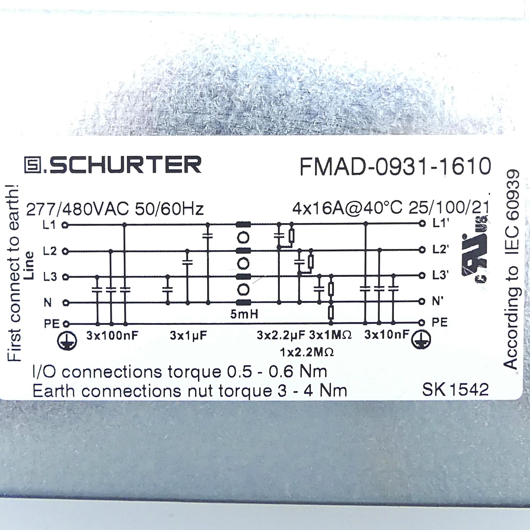 Produktfoto 2 von SCHURTER Entstörfilter