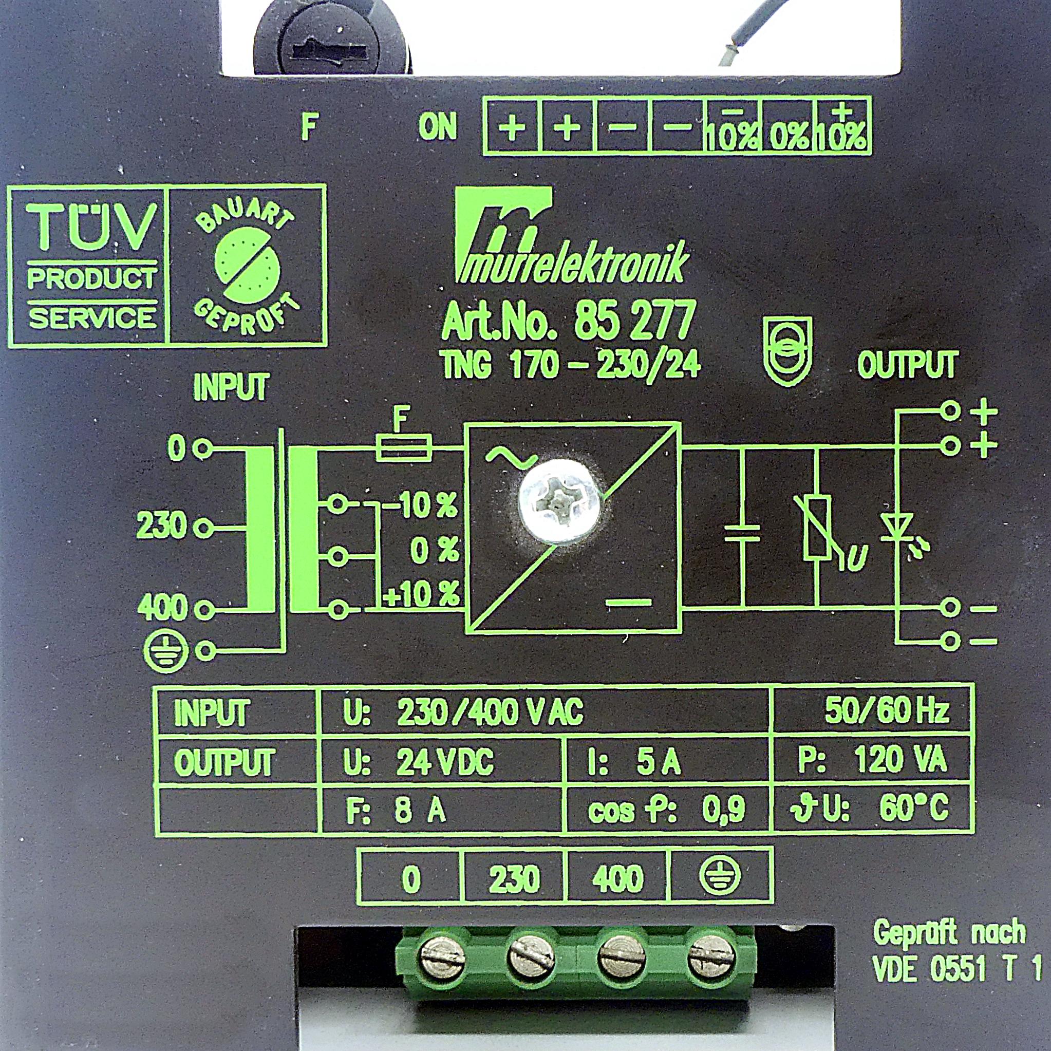 Produktfoto 2 von MURRELEKTRONIK Transformator