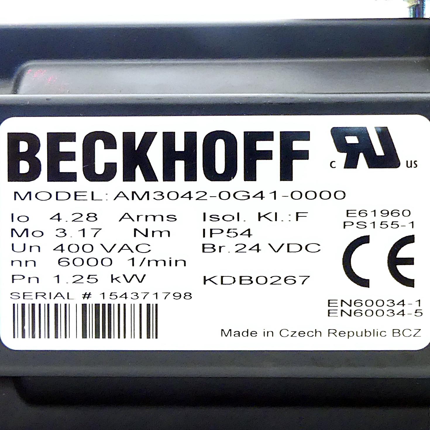 Produktfoto 2 von BECKHOFF Servomotor