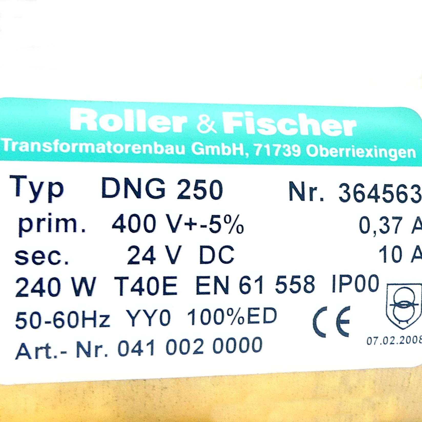 Produktfoto 2 von ROLLER+FISCHER Transformator