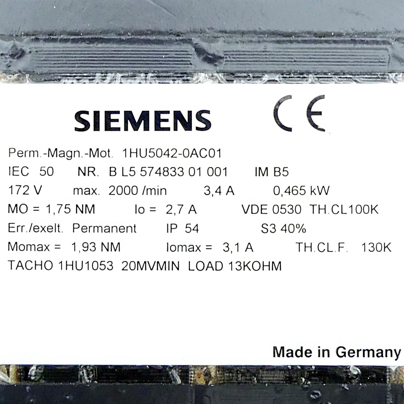 Produktfoto 2 von SIEMENS Servomotor