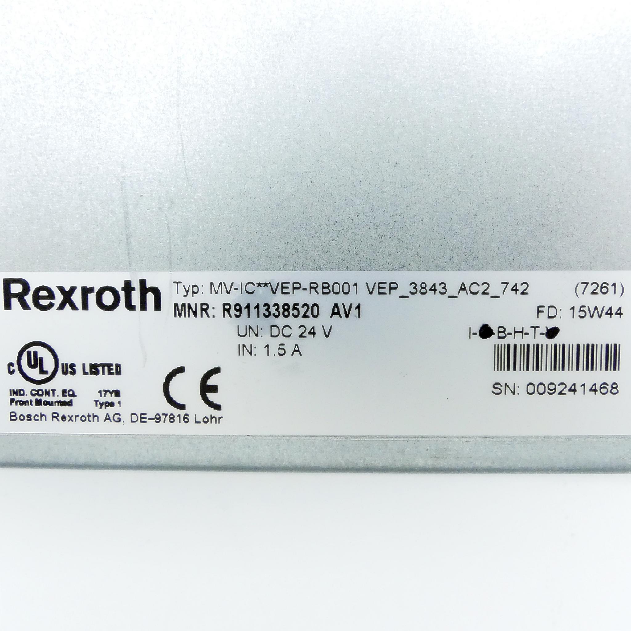 Produktfoto 2 von REXROTH MV-IC**VEP-RB001