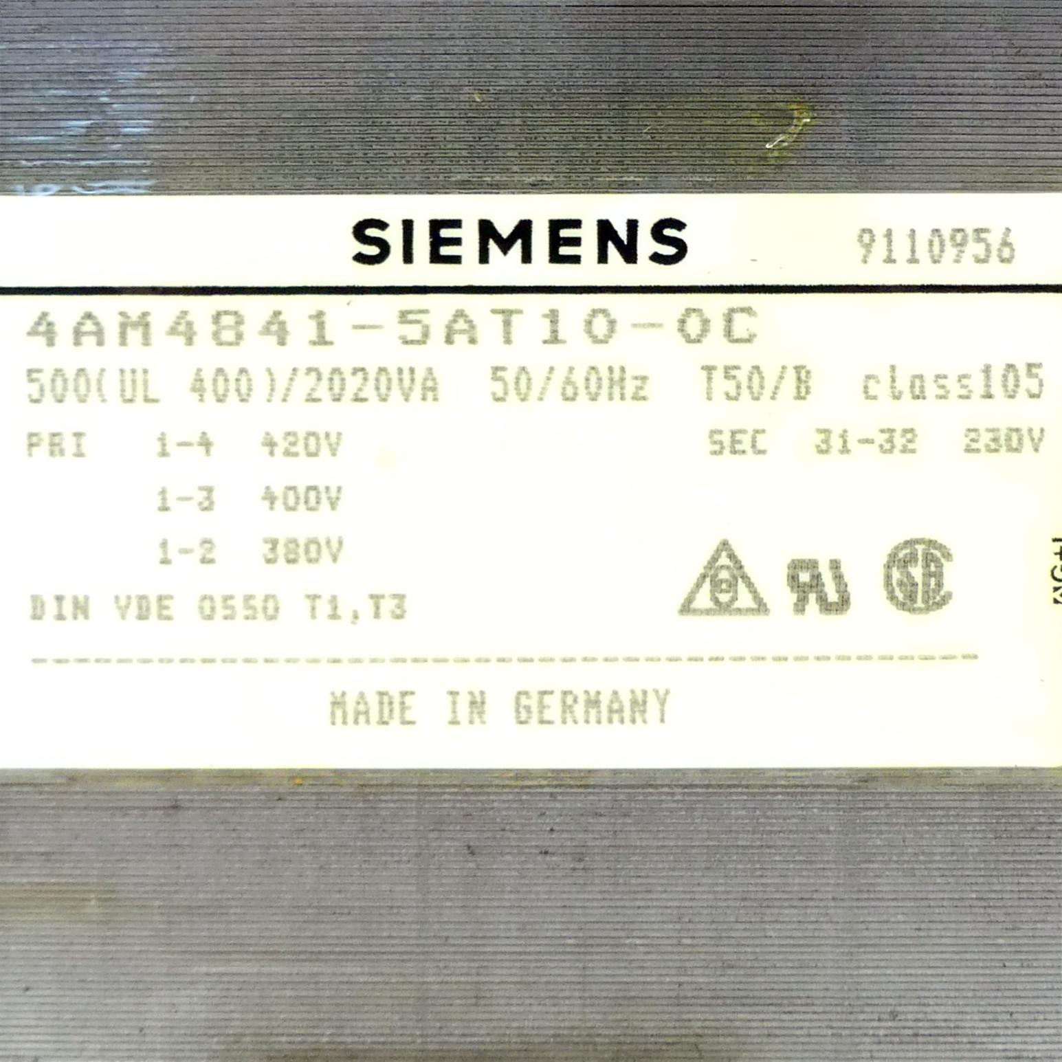 Produktfoto 2 von SIEMENS Transformator