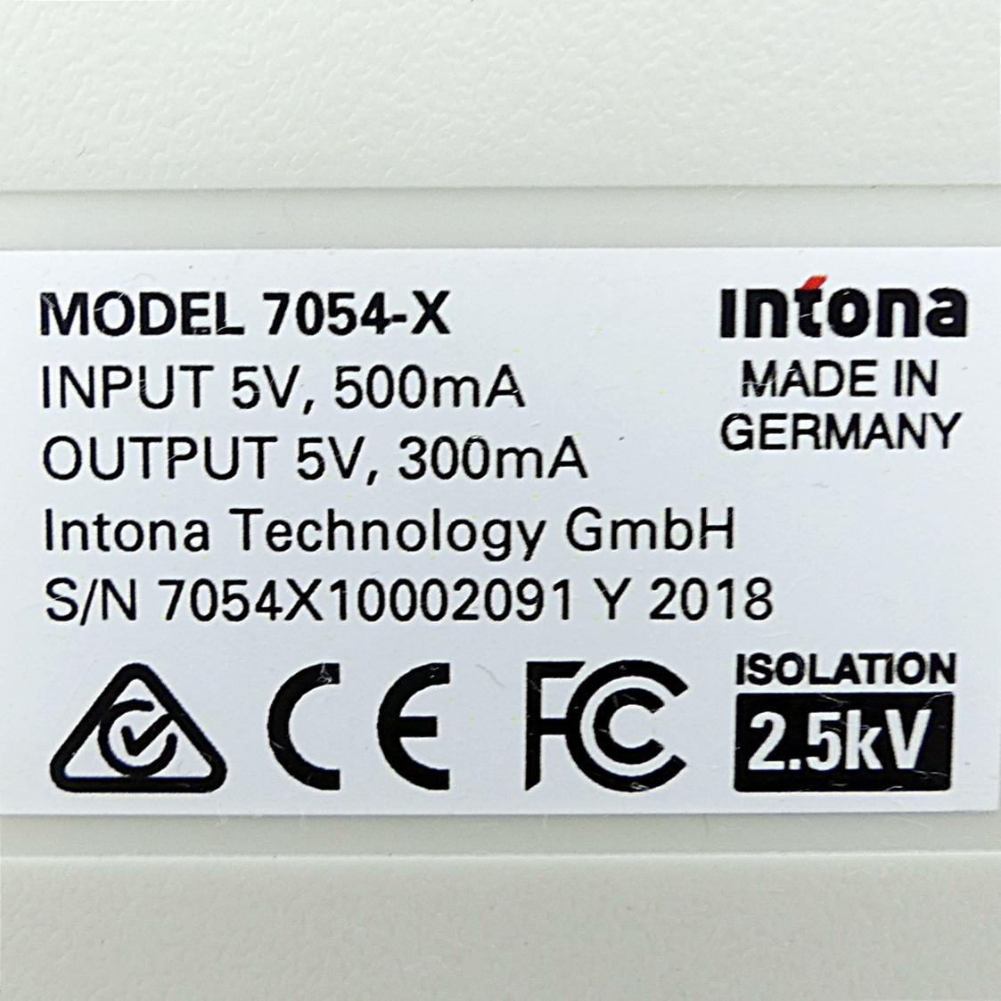 Produktfoto 2 von INTONA USB 2.0 Hi-Speed Isolator