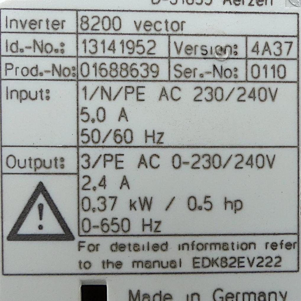 Produktfoto 2 von LENZE Frequenzumrichter E82EV251_2C (ohne Stecker)