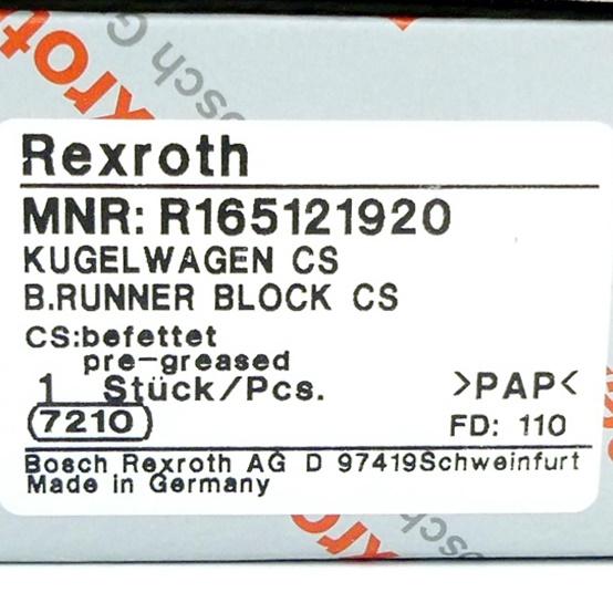 Produktfoto 2 von REXROTH Kugelwagen KWD-025-FNS-C1-U-1