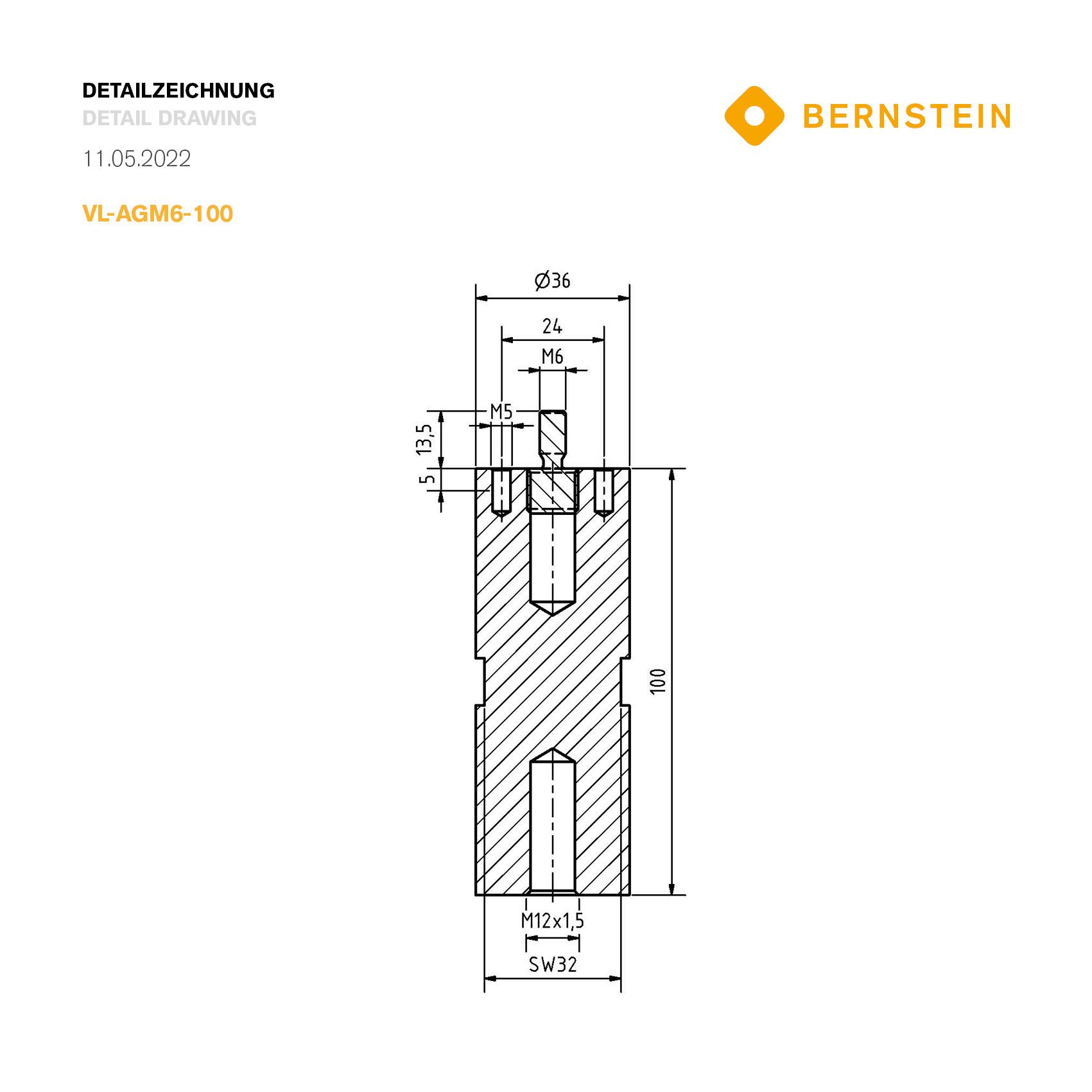 Produktfoto 4 von Verlängerung 100 mm Außengewinde M6