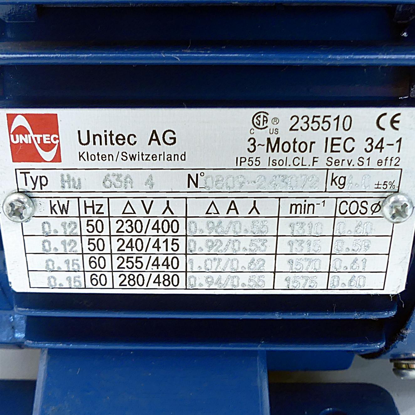 Produktfoto 2 von UNITEC AG Pumpe