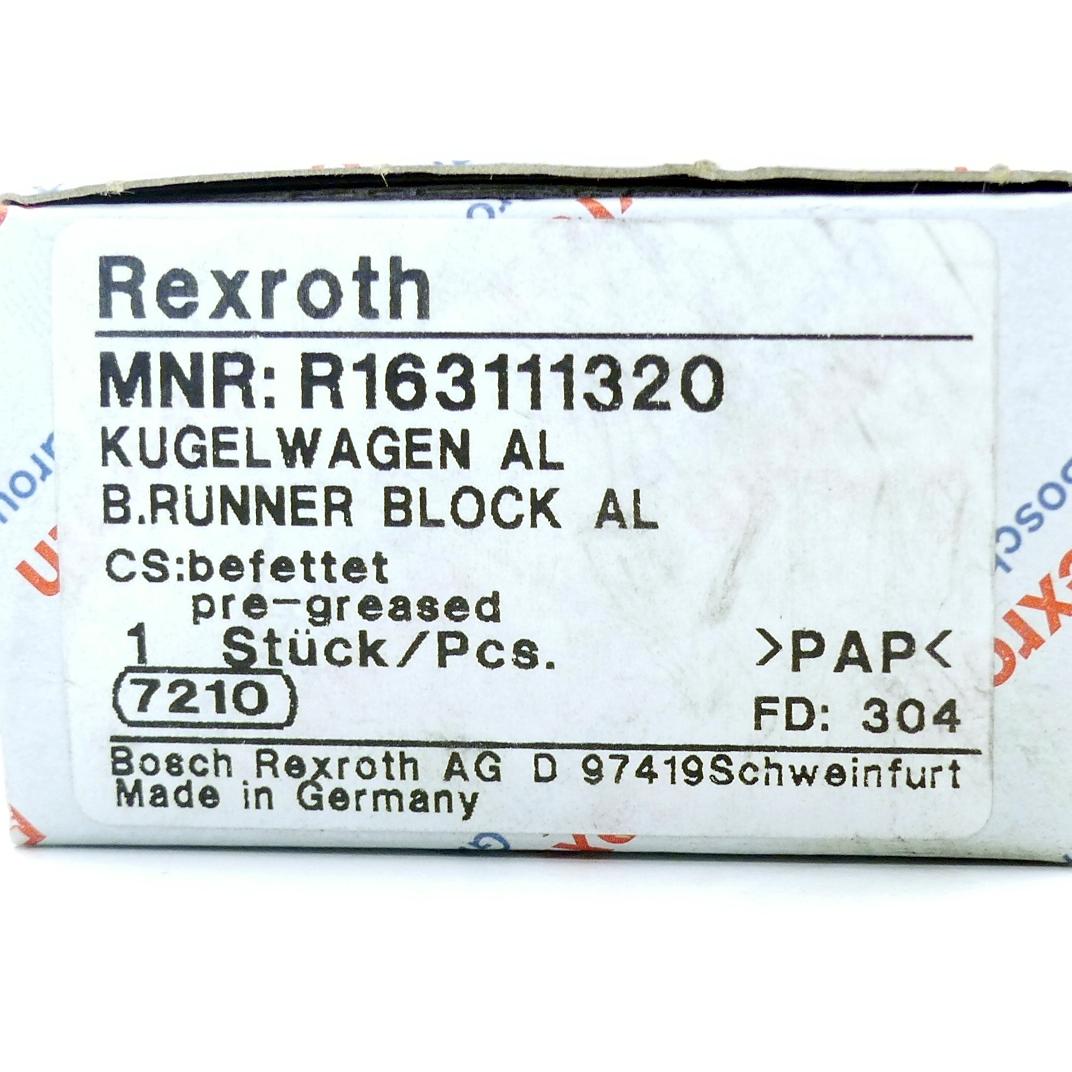 Produktfoto 2 von REXROTH Führungswagen R163111320