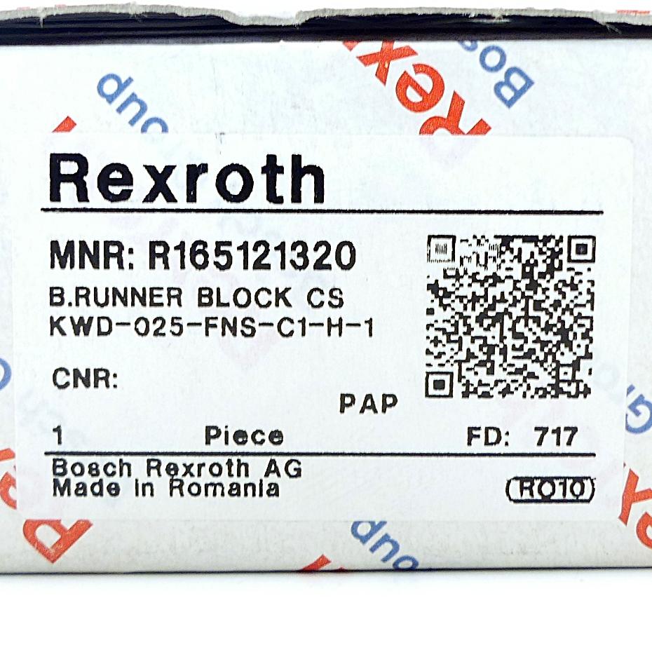 Produktfoto 2 von REXROTH Führungswagen KWD-025-FNS-C1-H-1