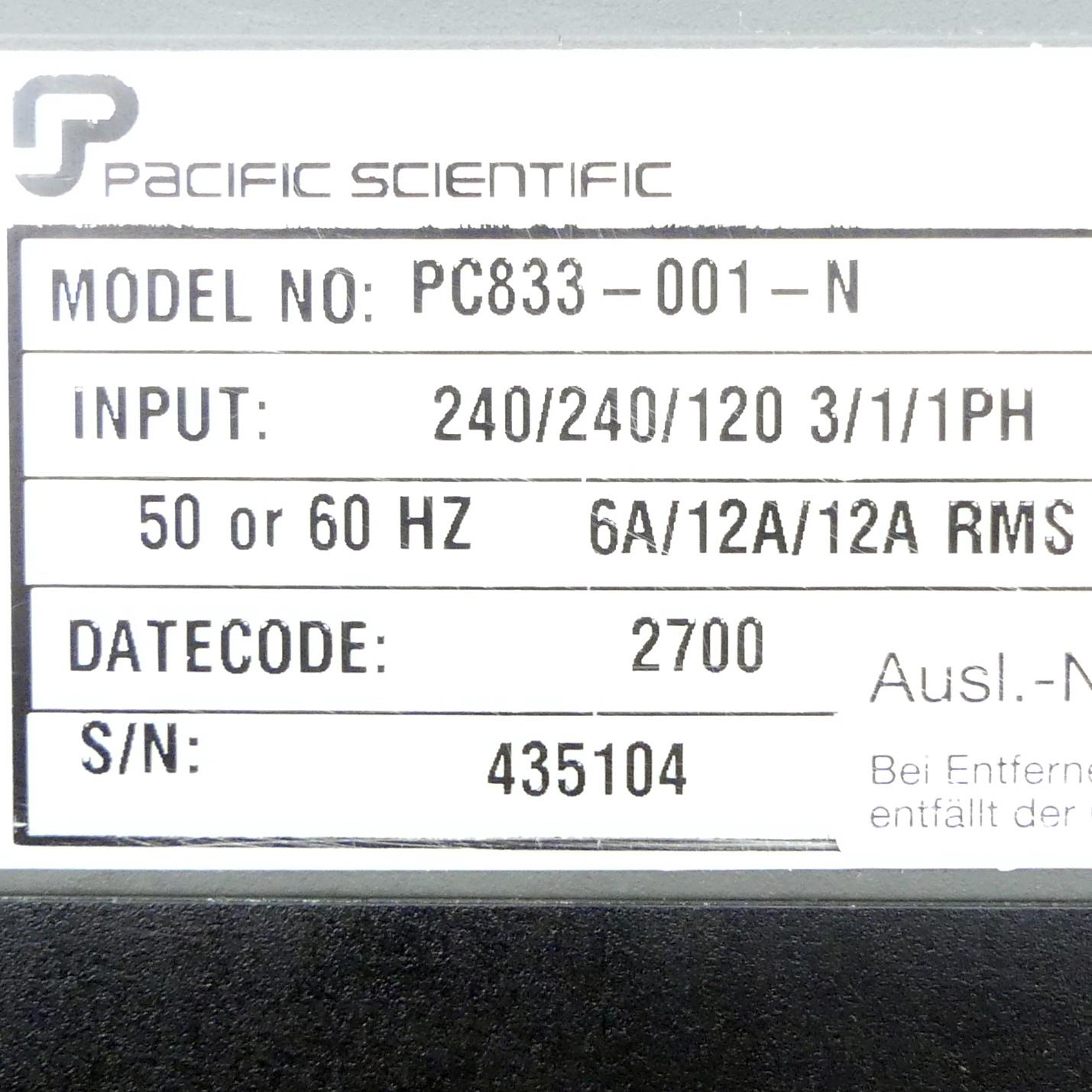 Produktfoto 2 von PACIFIC SCIENTIFIC Bürstenloser Servoantrieb