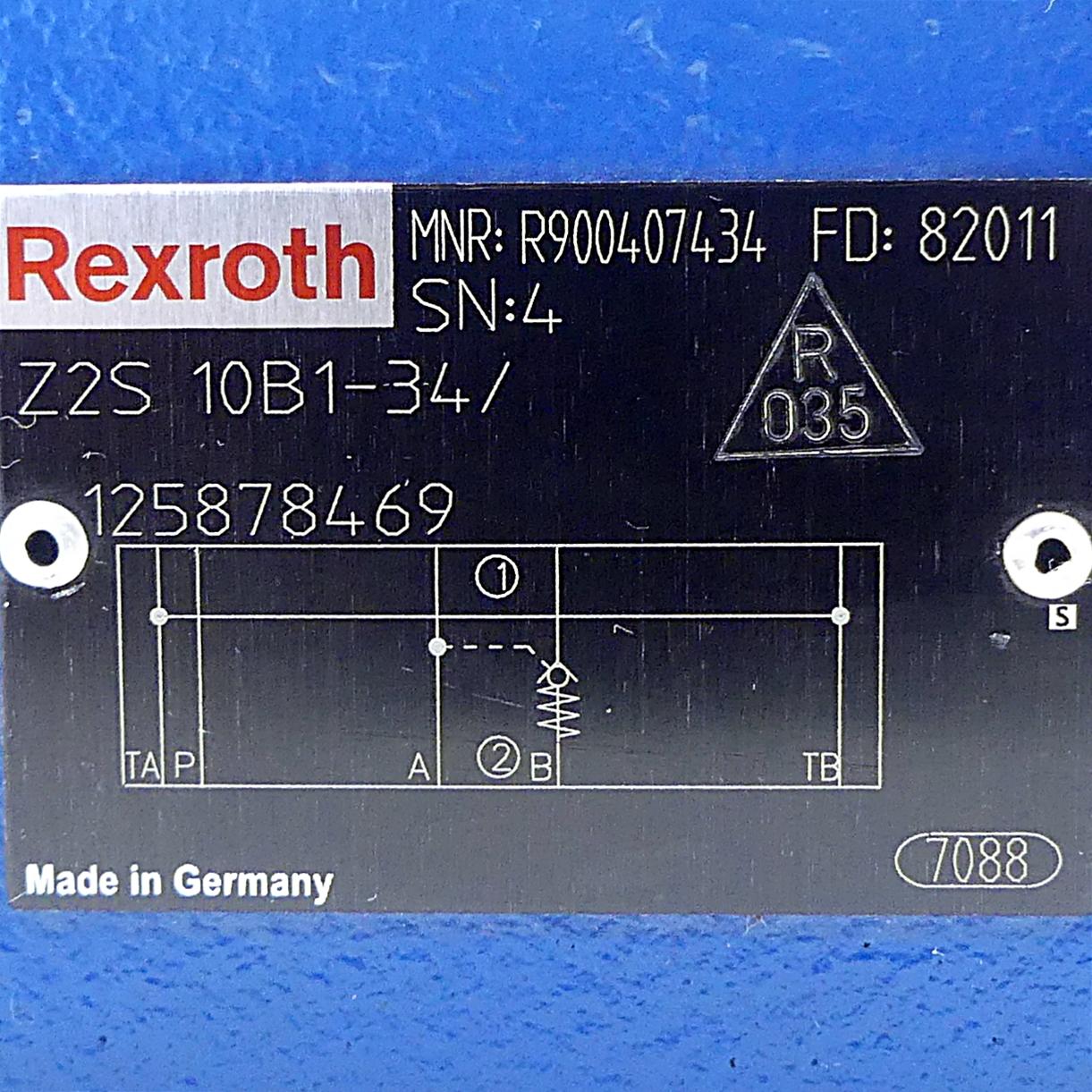 Produktfoto 2 von REXROTH Rückschlagventil Z2S 10B1-34/