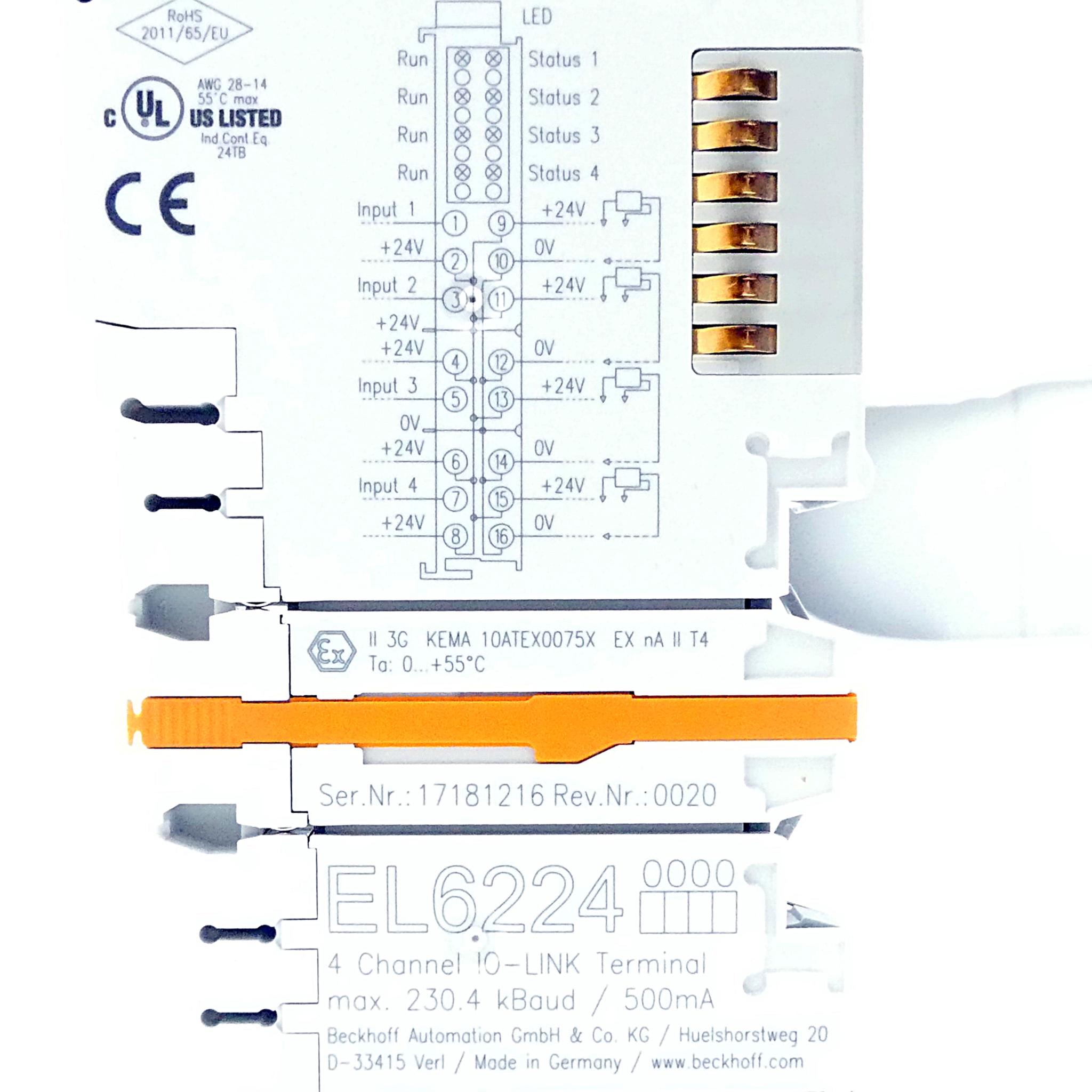 Produktfoto 2 von BECKHOFF 4-Kanal-Kommunikations-Interface