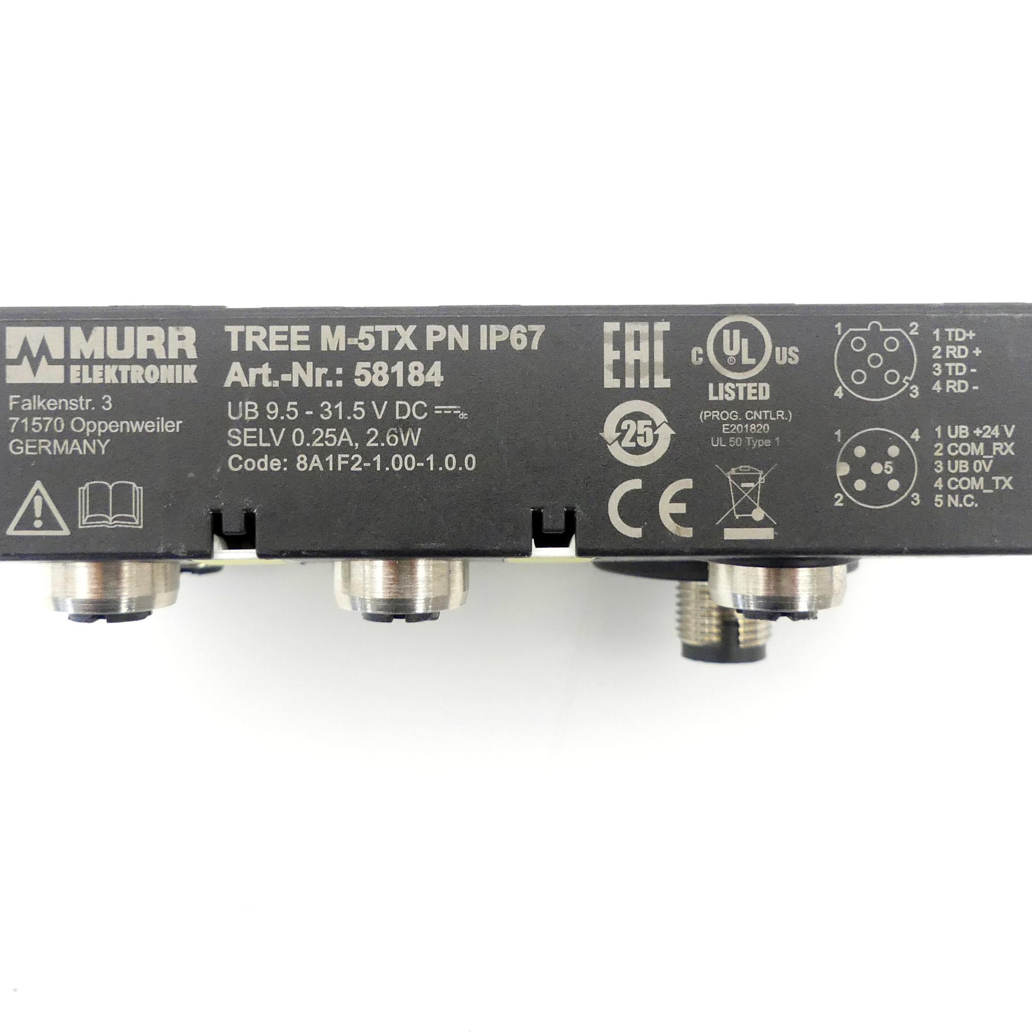 Produktfoto 2 von MURRELEKTRONIK Profinet Schalter TREE M-5TX