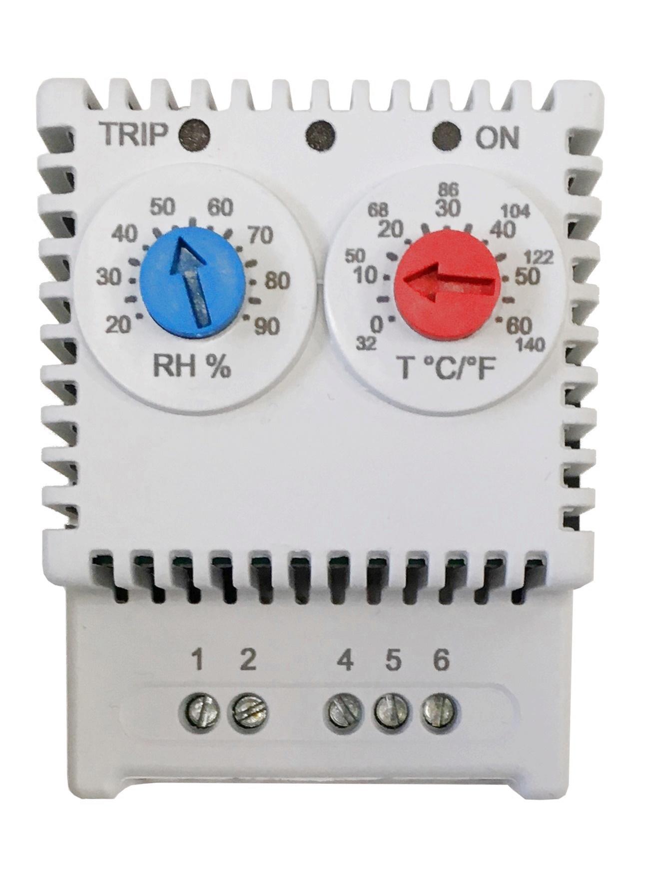 Thermo-Hygrostat ETUH 22, 230V 50/60Hz, 0-60°C, 20-90% RH