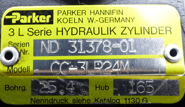 Produktfoto 2 von PARKER Hydraulikzylinder ND 31378-01