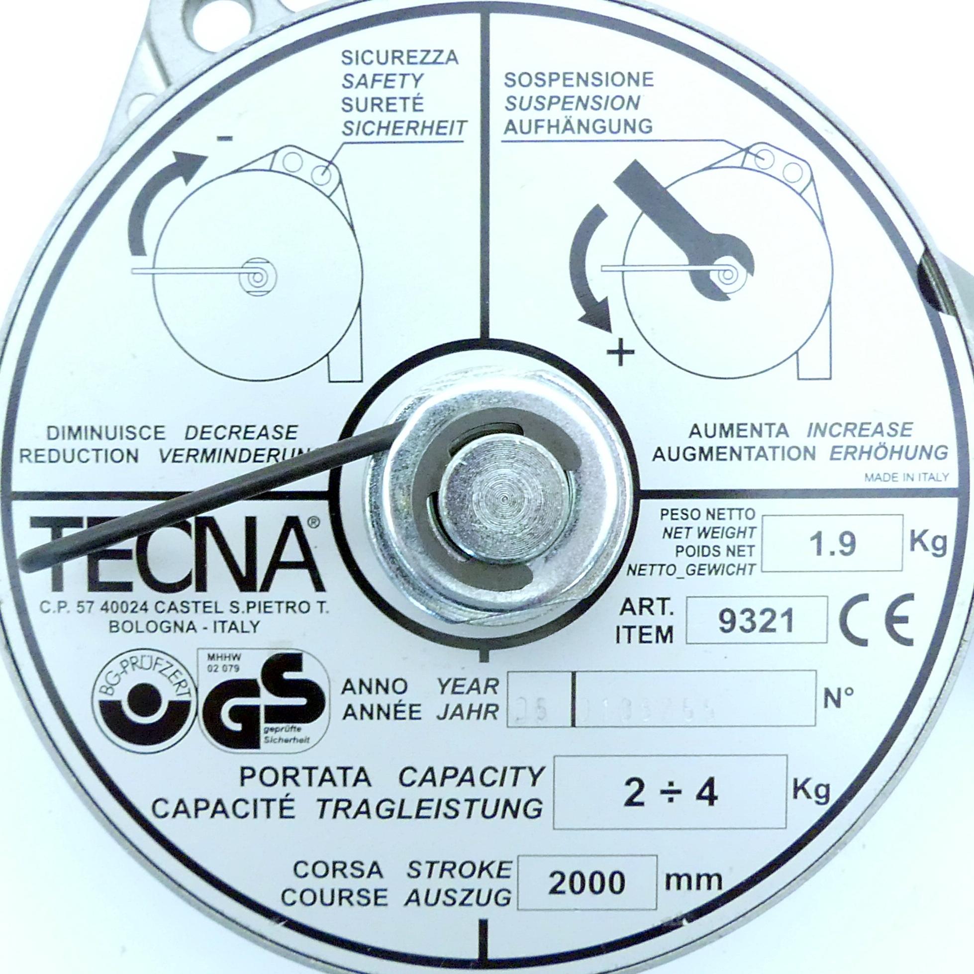 Produktfoto 2 von Tecna Federzug 9321