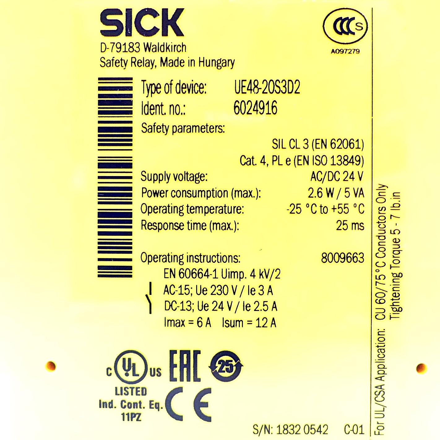 Produktfoto 2 von SICK Sicherheitsrelais