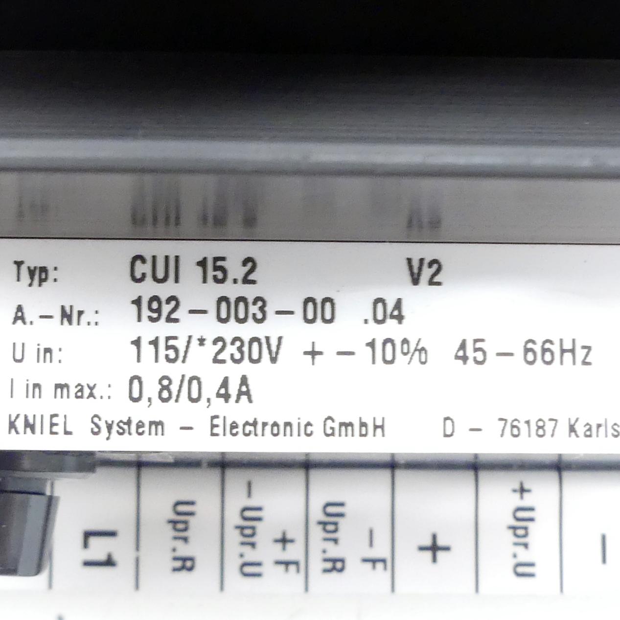 Produktfoto 2 von KNIEL Linearregler CUI 15.2