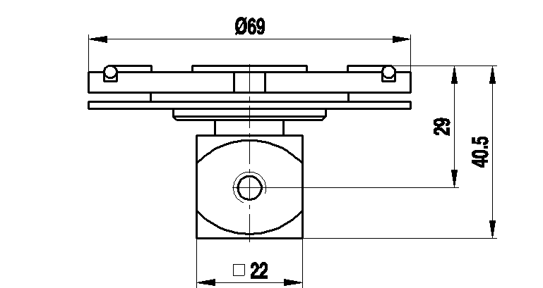 Produktfoto 2 von M5 Aluminium Wechselteller für Messsysteme VAST/MT, 153 g, für Zeiss Anwendungen