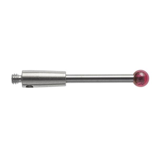 M2 Ø3 mm Rubinkugel, Hartmetallschaft, L 20 mm, EAL 17 mm