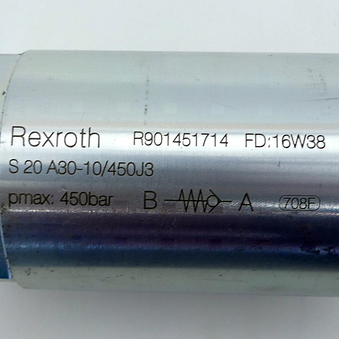 Produktfoto 2 von REXROTH Rückschlagventil S 20 A30-10/450J3