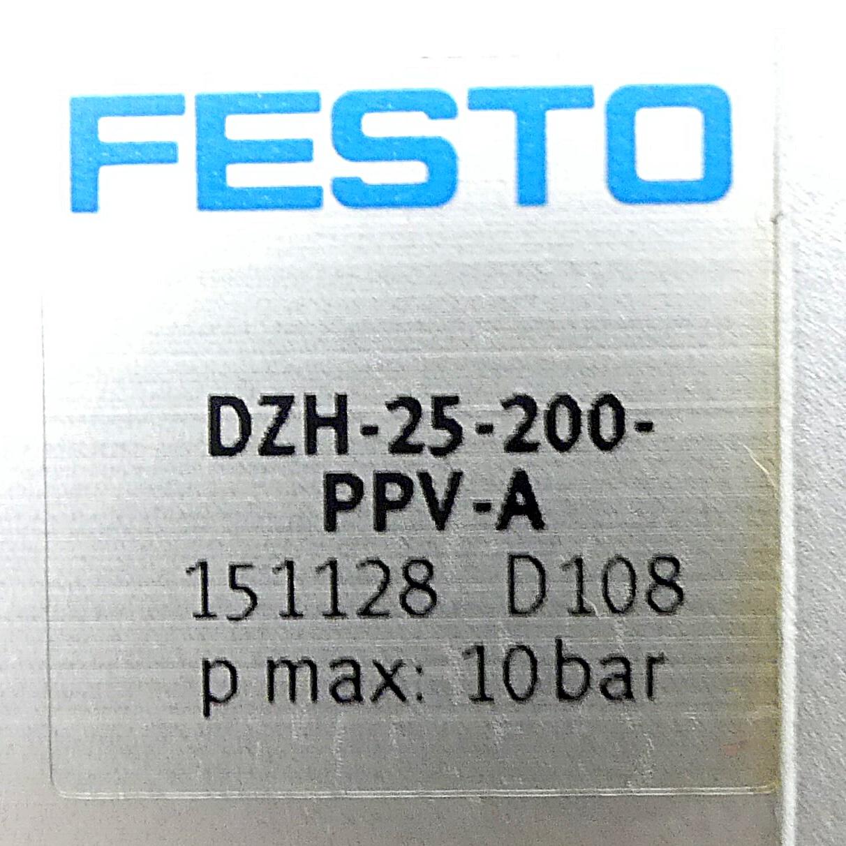 Produktfoto 2 von FESTO Flachzylinder DZH-25-200-PPV-A