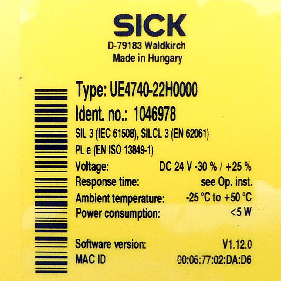 Produktfoto 2 von SICK Sicherheitsrelais 1046978