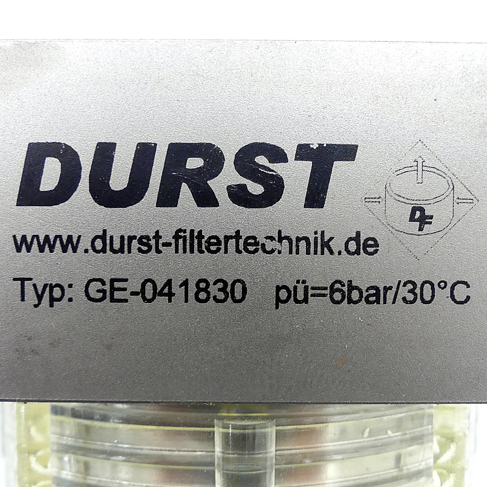 Produktfoto 2 von DURST FILTERTECHNIK Filtergehäuse