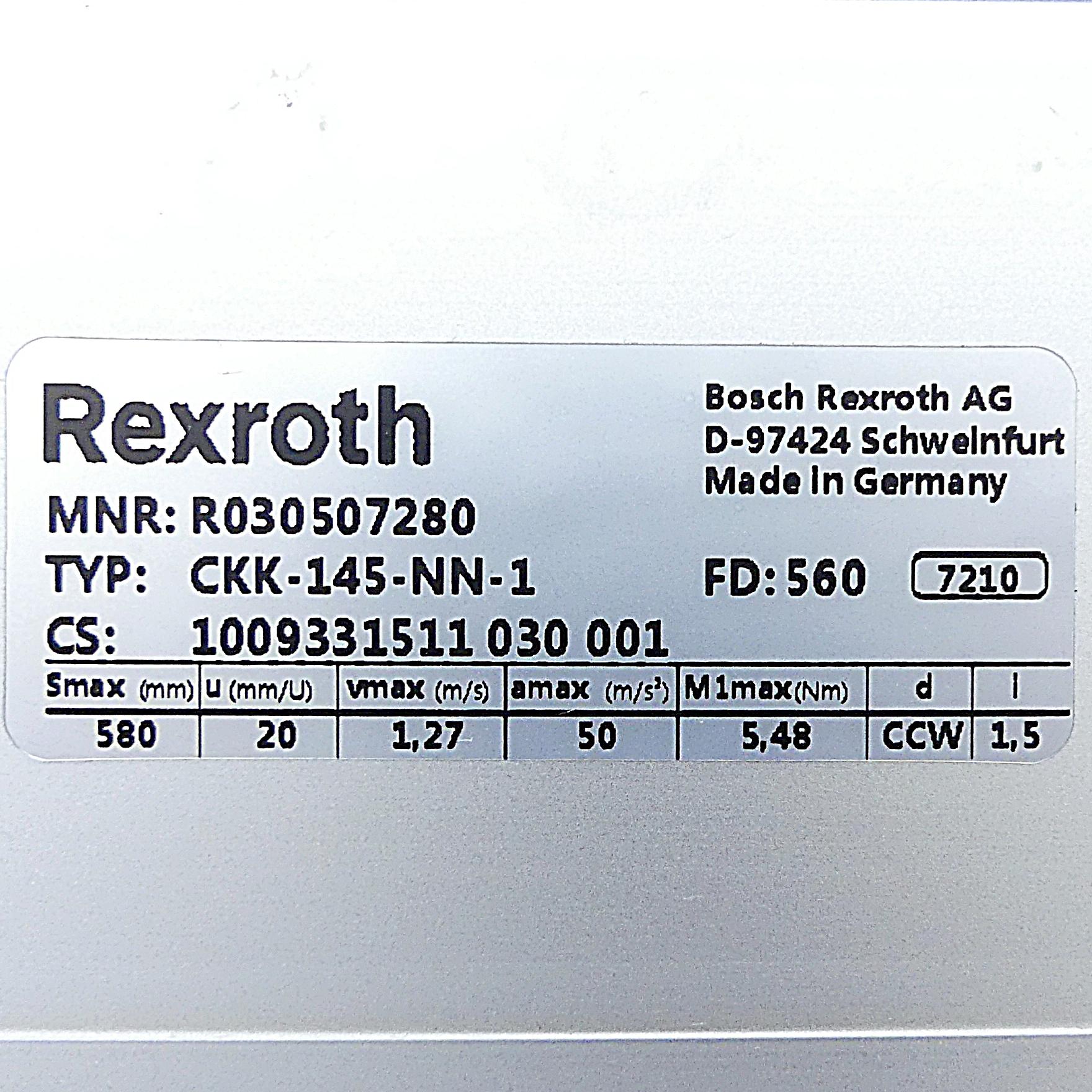 Produktfoto 2 von REXROTH Linear Modul CKK-145-NN-1