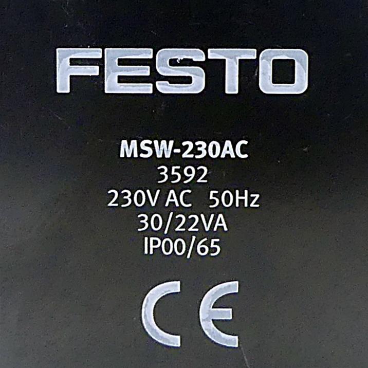 Produktfoto 2 von FESTO Magnetspule MSW-230AC