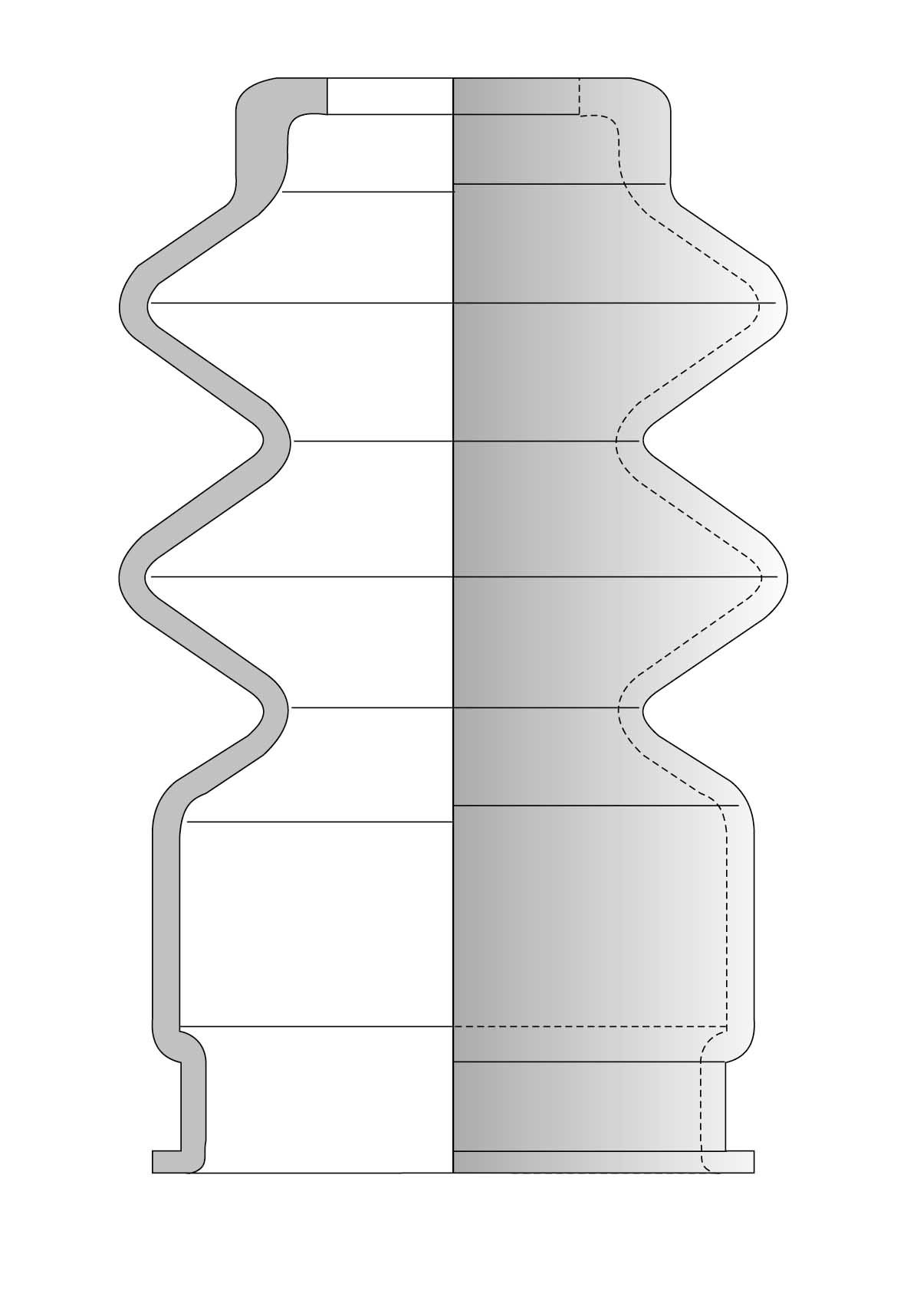 Produktfoto 1 von Faltenbalg F-2239-CR