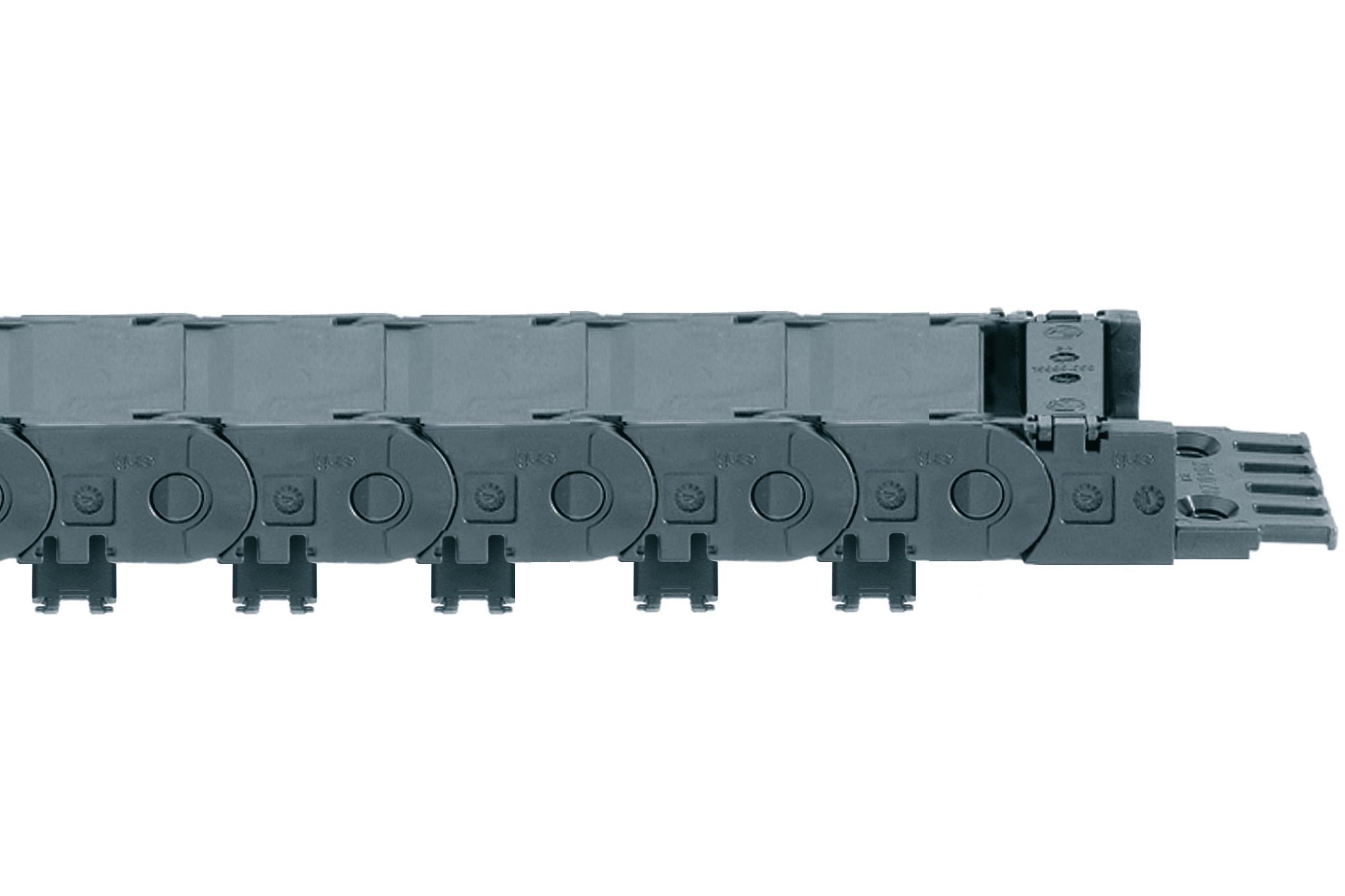 Produktfoto 1 von Energiekettenserie 1450 | im Innenradius beidseitig zu öffnen, im Außenradius geschlossen | Innenhöhe: 21 mm