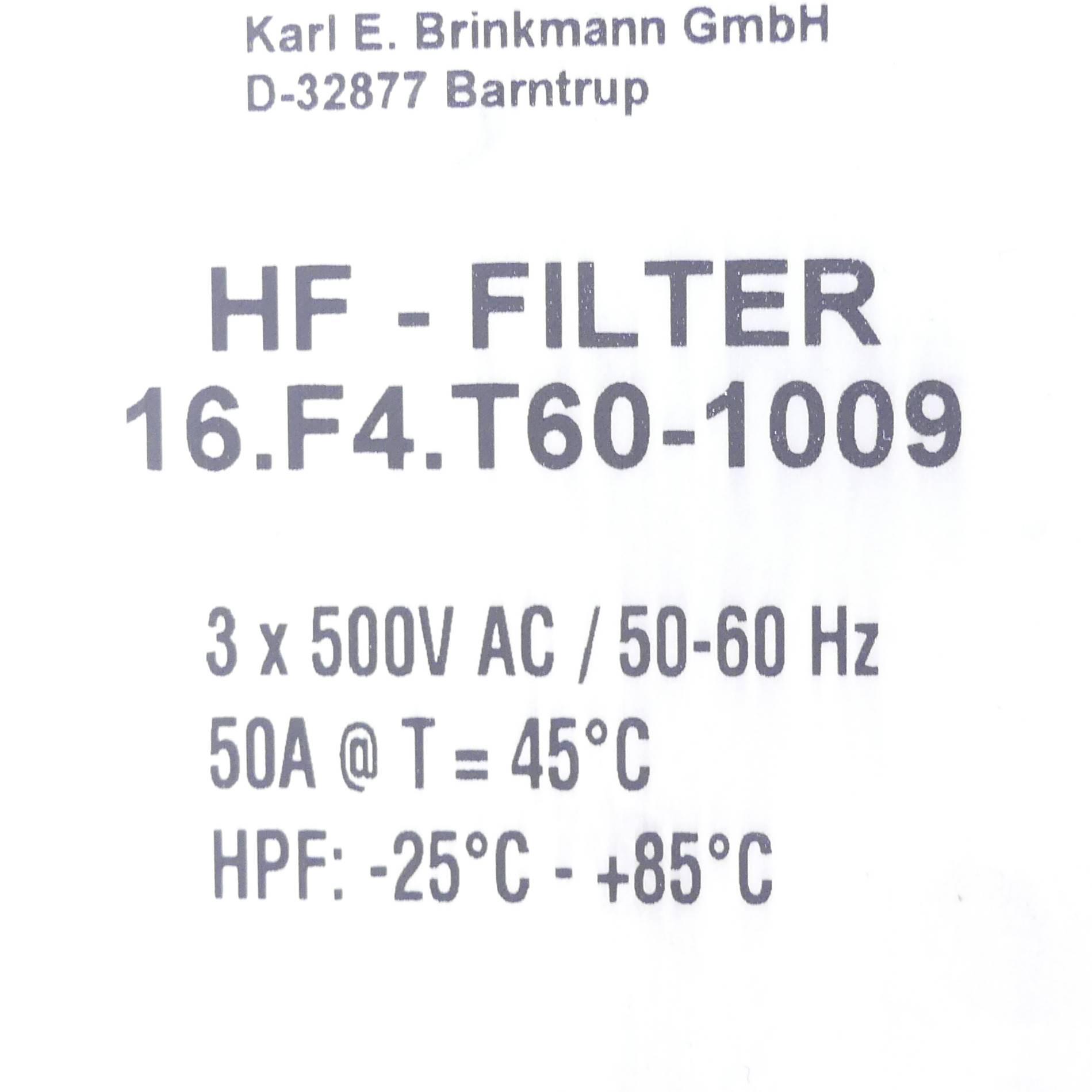 Produktfoto 2 von KEB ANTRIEBSTECHNIK HF-Filter