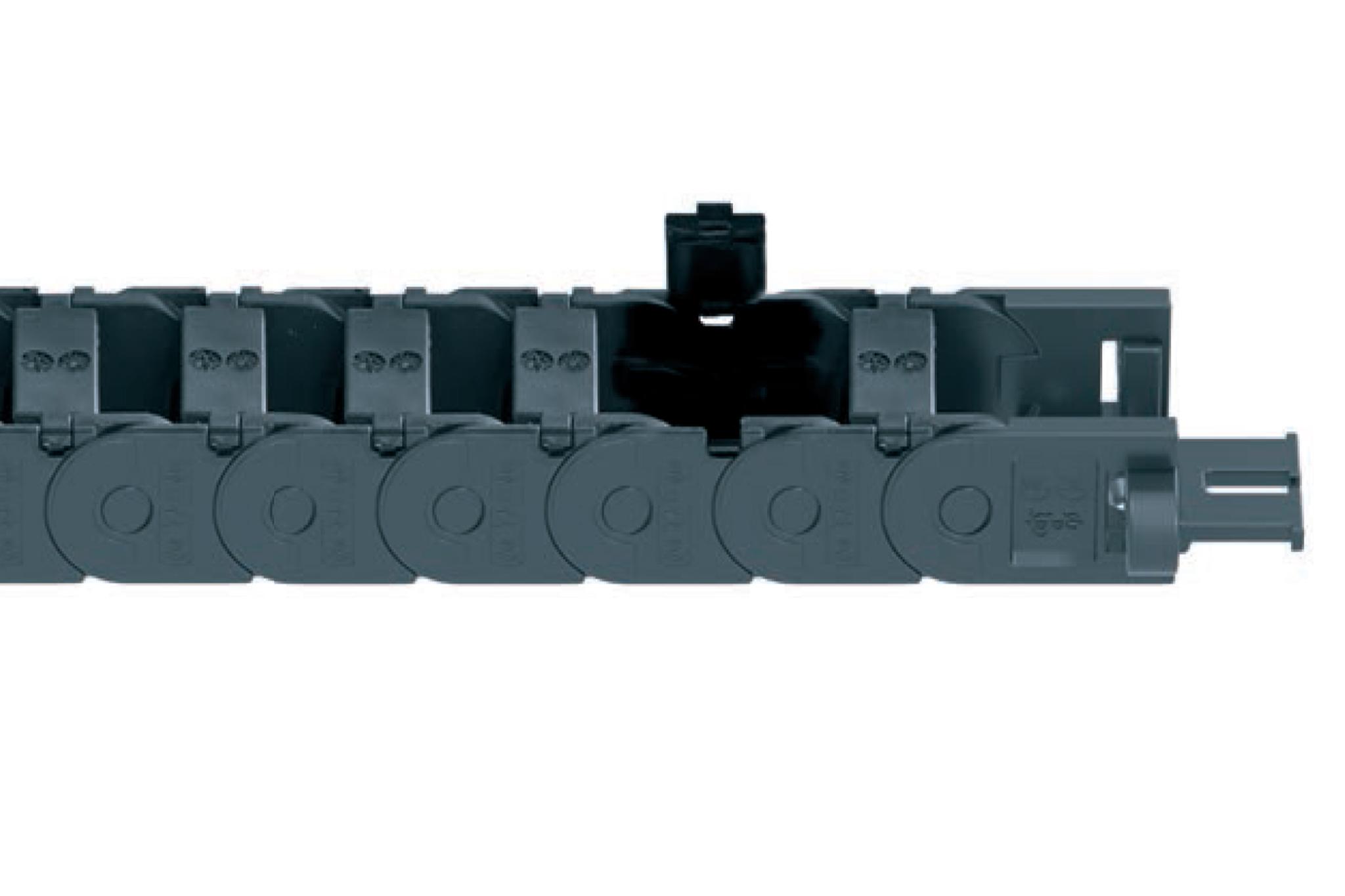Energiekettenserie E2.15 | im Außenradius beidseitig zu öffnen | Innenhöhe: 14,4 mm