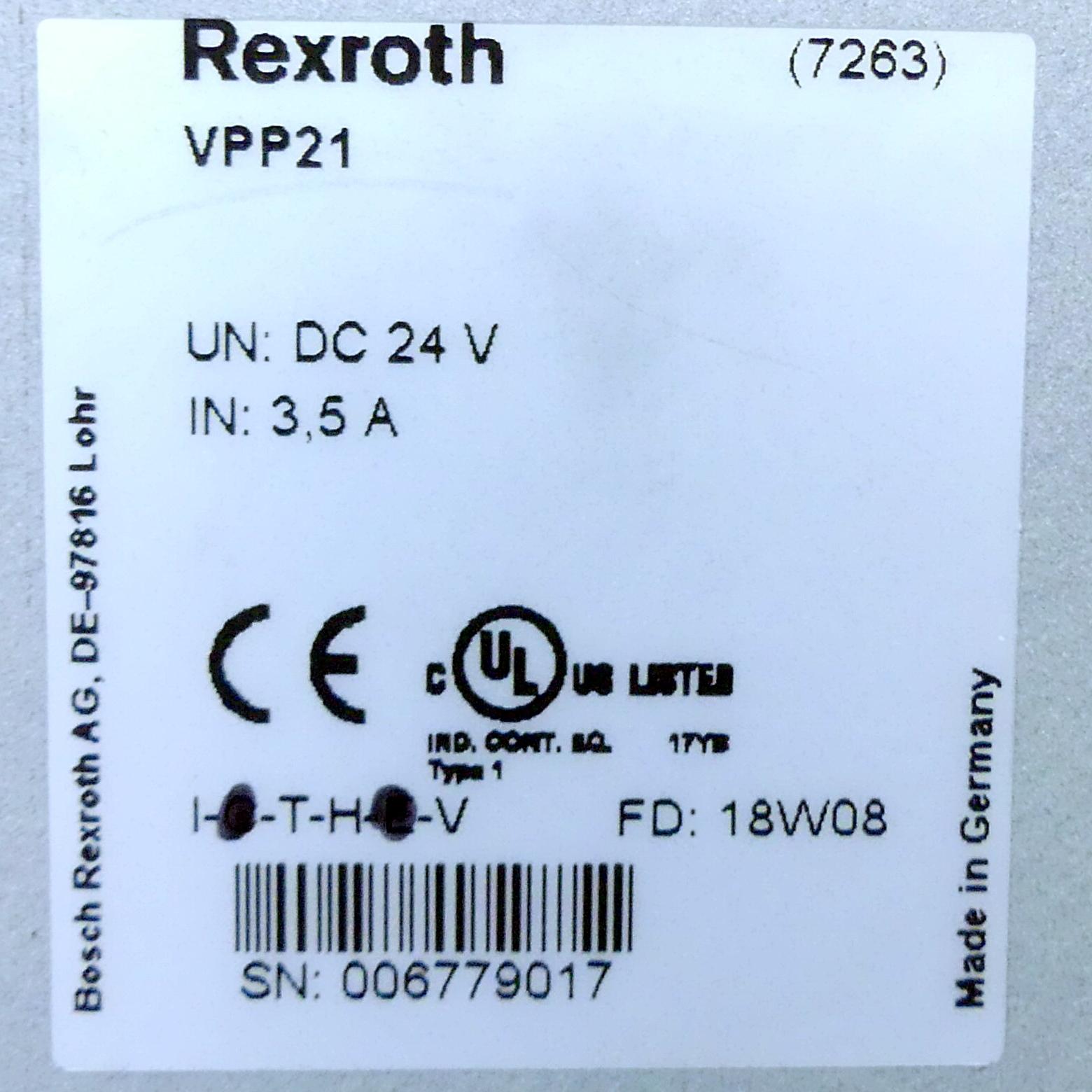 Produktfoto 2 von REXROTH IndraControl VPP 21