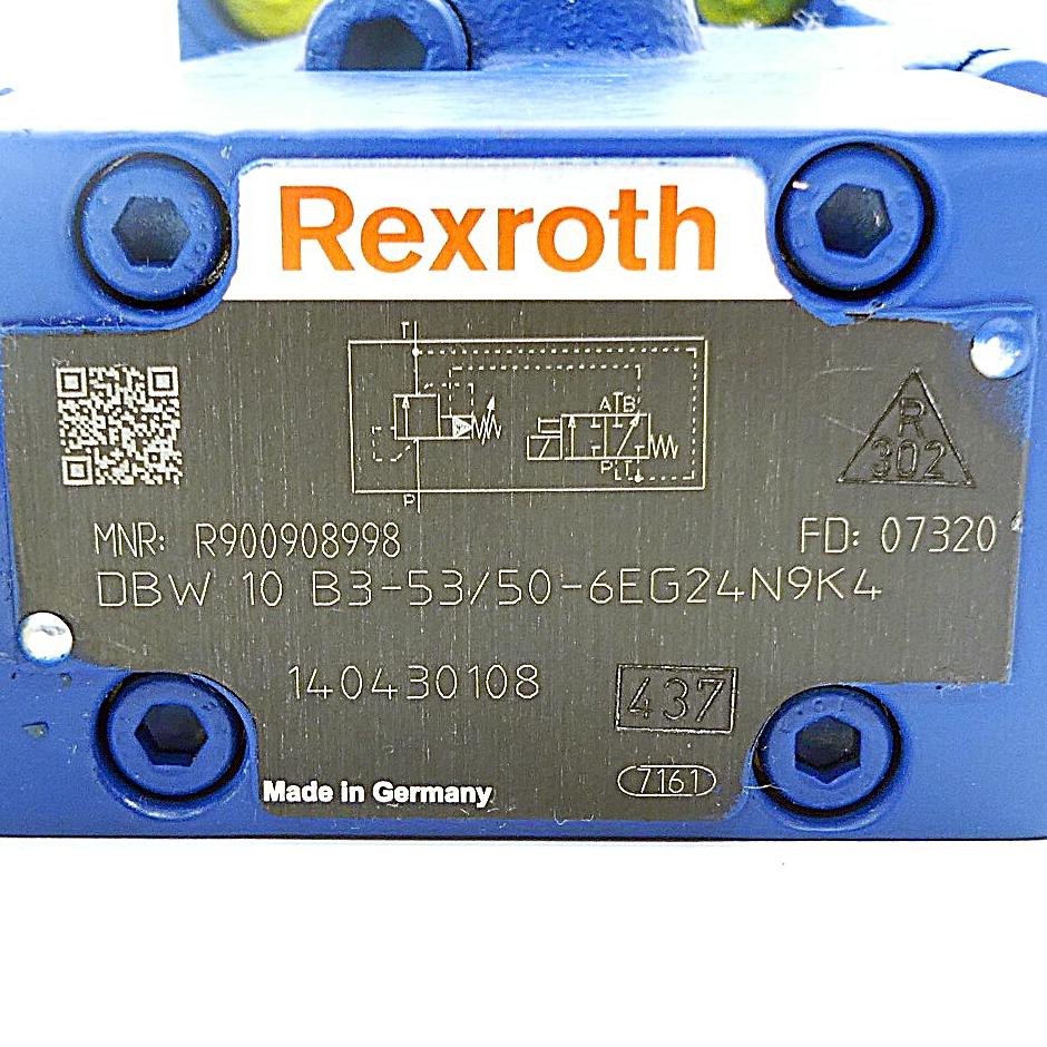 Produktfoto 2 von REXROTH Überdruckventil DBW10B3-53/50-6EG24N9K4