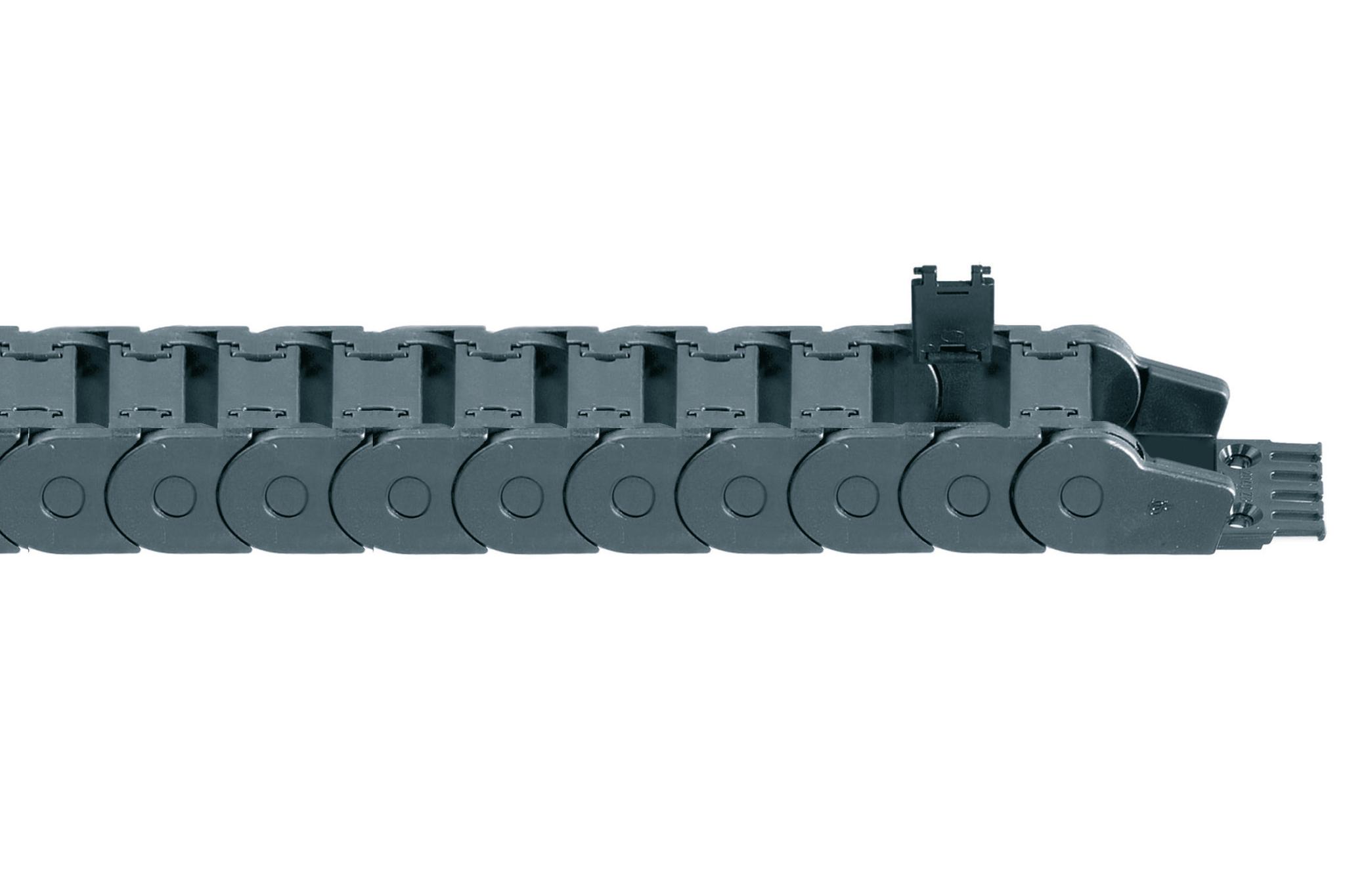 Energiekettenserie 255 | im Außenradius einseitig zu öffnen | innenhöhe: 24 mm