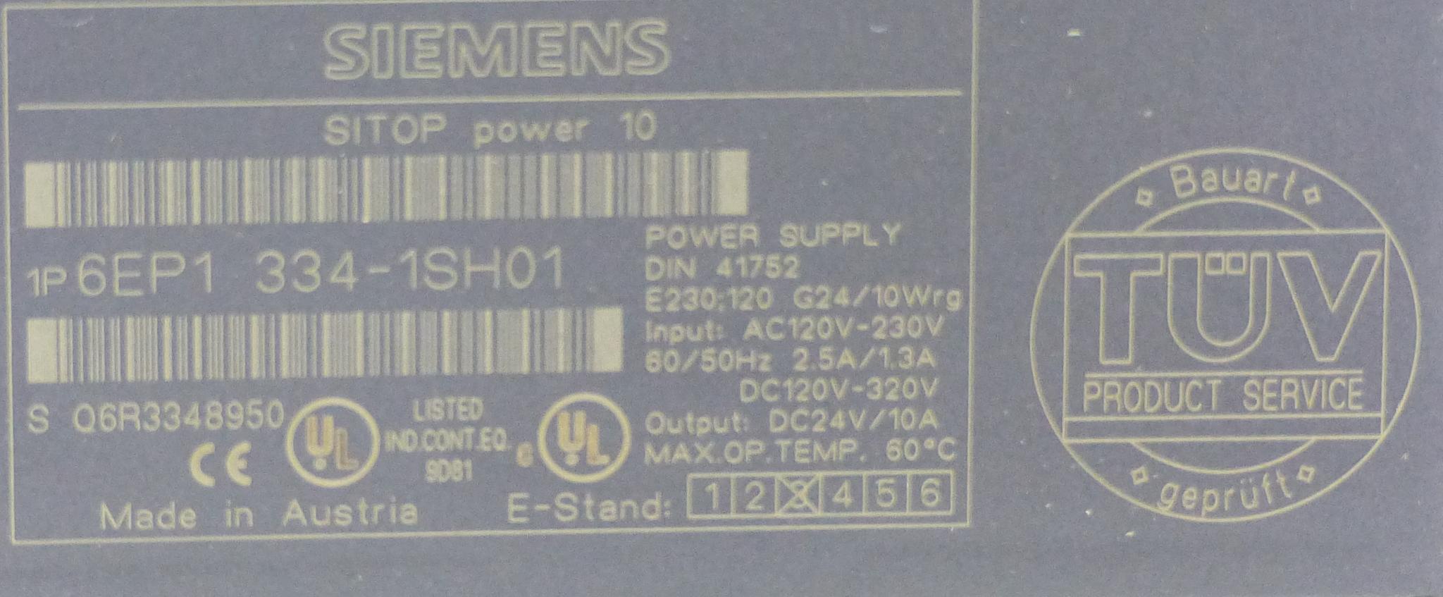 Produktfoto 2 von SIEMENS Netzgerät Sitop Power 10