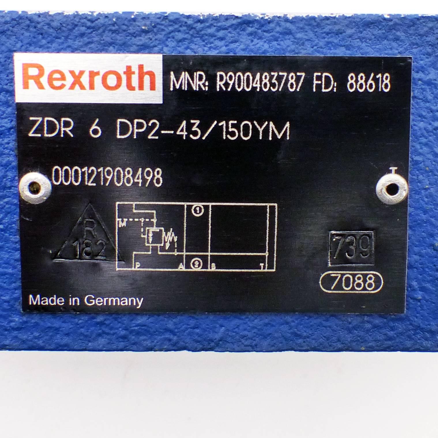 Produktfoto 2 von REXROTH Druckreduzierventil  ZDR 6 PD2-43/150YM