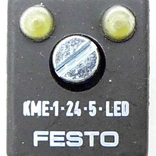 Produktfoto 2 von FESTO 2 Stück Steckdosenleitungen KME-1-24DC-5-LED